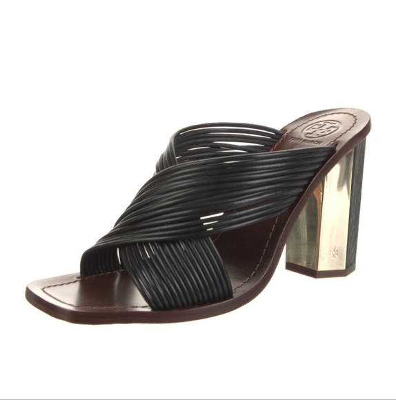 Tory Burch Trendy Heeled Shoes with Elegant Straps Size 9M - Picture 1 of 9